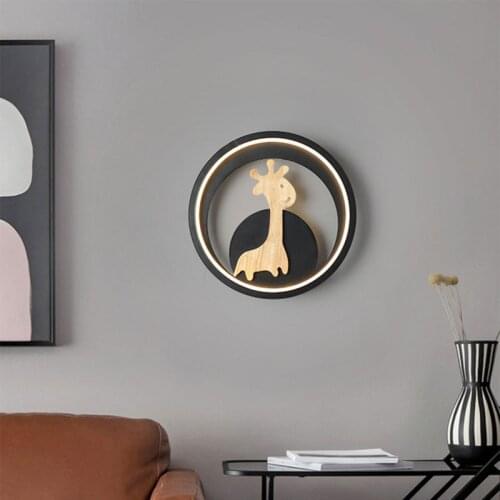 Minimalist Black Grey Giraffe LED Ceiling Light for Bedroom Living Childrens Room Restaurant Kitchen Indoor Decor Luminaires