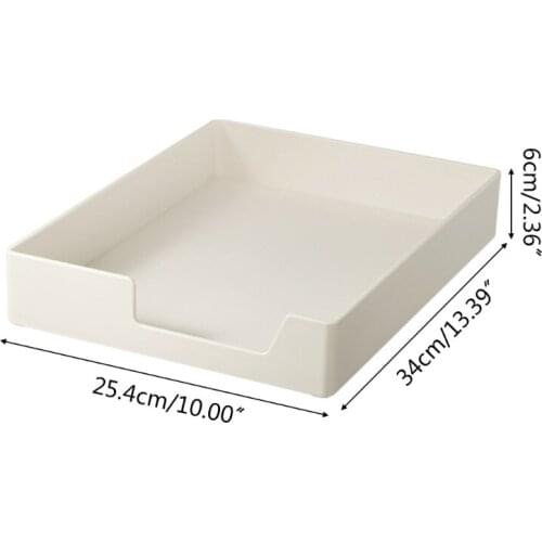 F3MA Multi-purpose Stackable Letter Tray Desk Storage Holder Magazine File Storage Container for Bathroom Bedroom Dresser