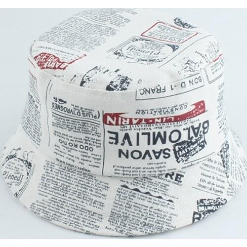 Fashion Kids Bucket Hat Boys Girls Letters Printed Foldable Fisherman Hat Summer Baby Sun Cap