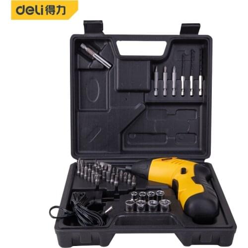 Deli 3.6V Electric Screwdriver Set Multifunctional Rechargeable Lithium Battery Power Tools for Home Machine Cordless Dril
