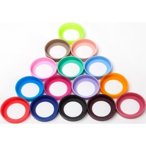 500piece Bottom Protective Cover rubber bottom Sleeve silicone multi bottle mug cup Mats & Pads