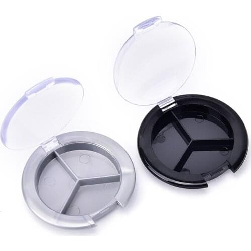 New DIY Makeup Tool Mini Plastic Empty 1pc Eyeshadow Case Palette Single Case Round Jar Powder Cosmetics Compact Container