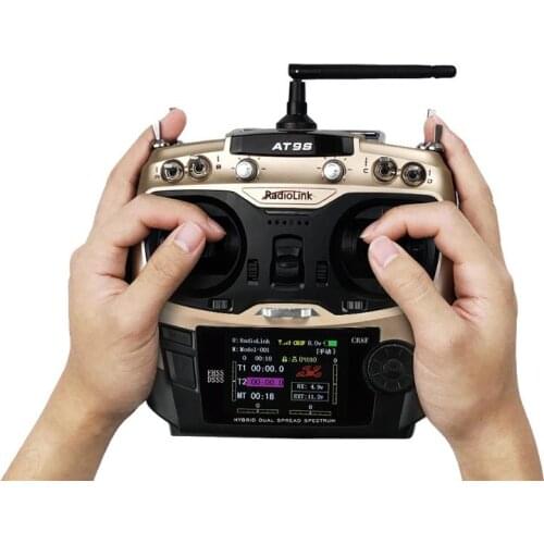 NEW Radiolink AT9S Pro TX 10/12CH RC Radio Controller RC transmitter with R12DSM RX 2.4G receiver for Racing Drone