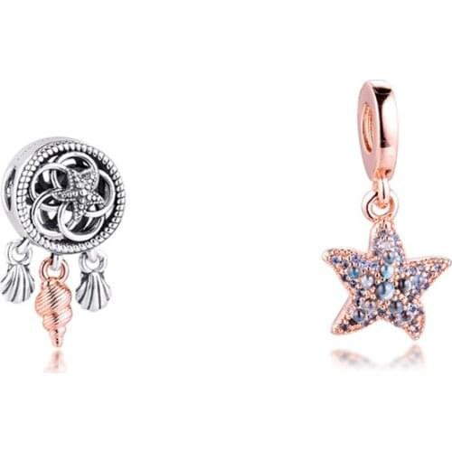 One Set Silver Pendant Valentines Day Sterling Autumn Charm S925 Anniversary Bracelets Sparkling Beads for Jewelry Making