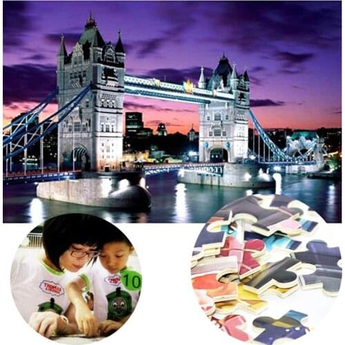 1000Pcs Tower Bridge Paper Jigsaw Puzzle Game Adult Casual Kids Intelligence Toy