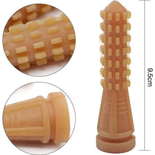 20 pcs 9.5 cm Poultry Plucking Fingers Hair Removal Machine Glue Stick Chicken Plucker Beef tendon material corn rod