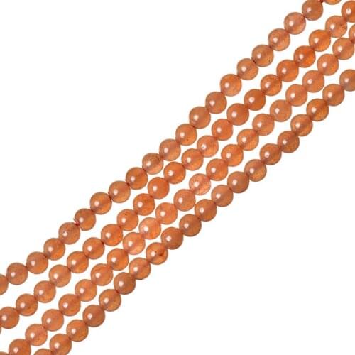 Size For 3mm Round Stone Beads Created For Red Aventurine Bracelets Necklace 16inch Gem H710