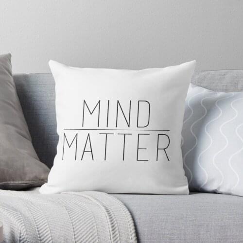 Mind Over Matter Throw Pillow Cushion Cover Polyester throw pillows case on sofa home living room car seat decor 45x45cm
