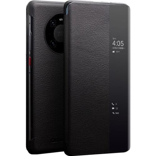 QIALINO Luxury Genuine Leather Cover for Huawei Mate 40 P40 Pro+Plus Smart View Flip Ultra Slim Case for Huawei Mate 30 P30 Pro