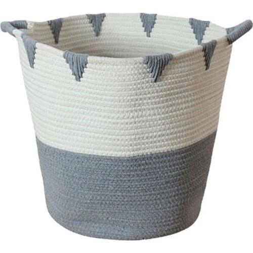 Nordic cotton thread storage basket bedroom laundry change dirty clothes basket snack basket