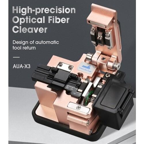 Precision Clivador Fibra óptica AUA-X3 Fiber Optic Cleaver Cliveuse Fibre Optique
