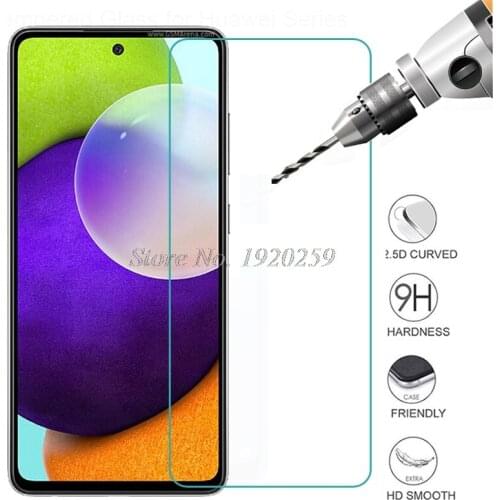 Tempered Glass For Samsung Galaxy A52 A72 SM-A525F Glass Screen Protector Telefone Front Film Case Cover Screen Protective Glass