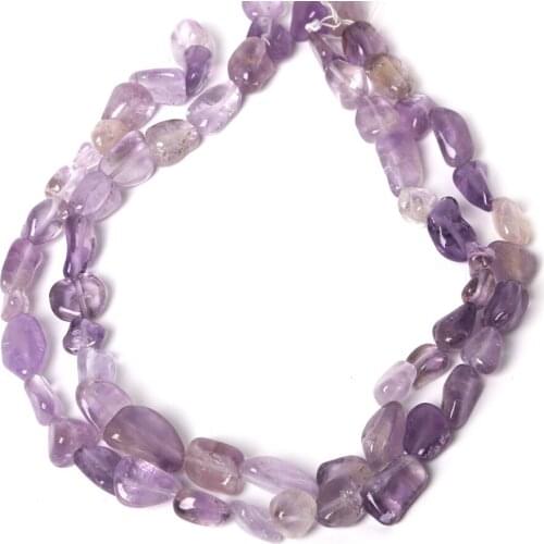 10-20mm 38cm/str Approx 27pcs Natural Beads Cross Hole Natural Stone Chip Beads For Jewelry Making Necklace DIY