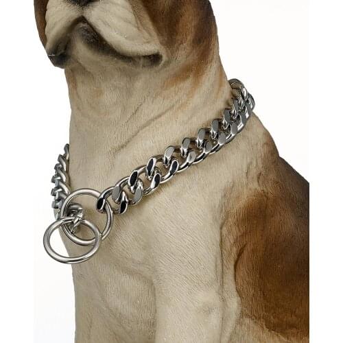 12/15mm Stainless Steel Metal Dog Chain Solid And Reliable Length is Optional The Best Accessory For a Dog Wholesale Trend 2020