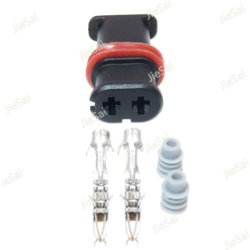 2 Pin Automotive Female Electrical Wire Harness Unsealed Connector 1.5 Series Automobile Wiring Socket With Terminal
