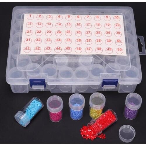 44/88/pcs Diamond Painting Tools Beads Container Rhinestone Diamond Embroidery Stone Storage Accessory Mosaic Convenience Box
