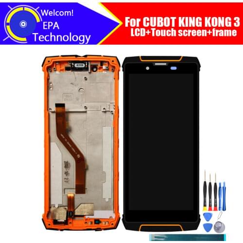 5.5 inch CUBOT KING KONG 3 LCD Display+Touch Screen Digitizer+Frame Assembly 100% Original LCD+Touch Digitizer for KING KONG 3