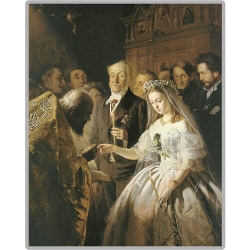 Famous Painting "The Unequal Marriage" 5D DIY Diamond Painting Full Square/Round Diamond Embroidery Sale Picture of Rhinestones