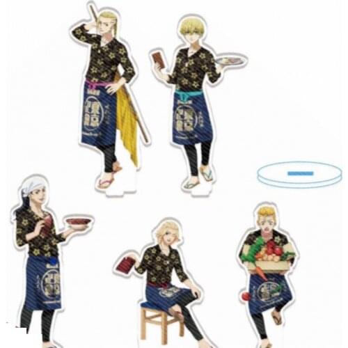 Anime Tokyo Revengers Sano Restaurant Series Manjirou Hanagaki Takemichi Acrylic Stand Figure Model Plate Display Desktop Decor