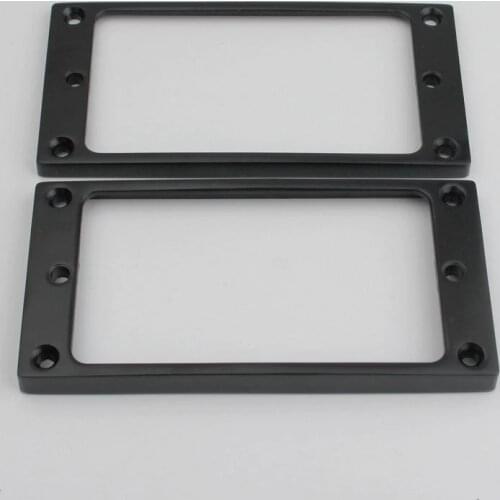 1 Set Black Pickup Mounting Rings for Humbucker Pickups Cover Frame Flat Top Set Replacement Electric Guitar or Bass