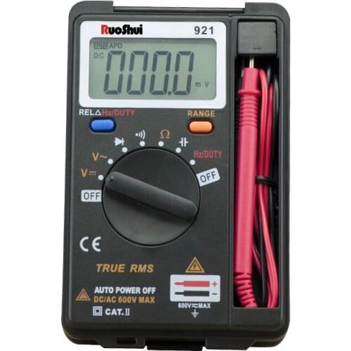 VC921 4000 Counts Mini Palm Digital Multimeter Voltage Resistance Capacitance Foldable Multimetro Electrical Tester