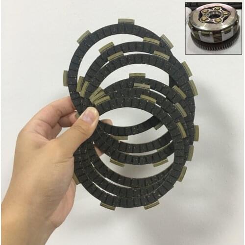6Pcs Motorcycle Clutch Disc Friction Plate For Honda CG125 CG150 CG200 CG250 Clutch Pad Motorbike Parts Vintage Retro Street