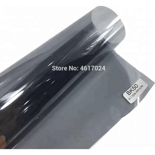 2ply 50cmX200cm dyed sun control polarizer 50% VLT black color plastic window film roll price