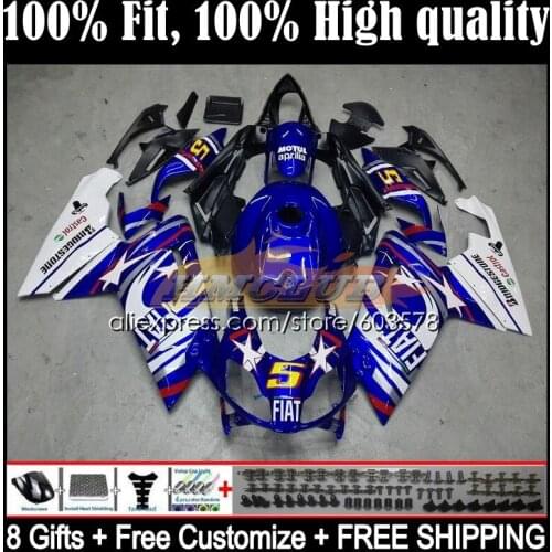 Injection For Aprilia RS-125 RS 125 RS4 54CL.18 RSV125 2006 2007 2008 2009 2010 2011 RS125 06 07 08 09 11 Fairings Blue white