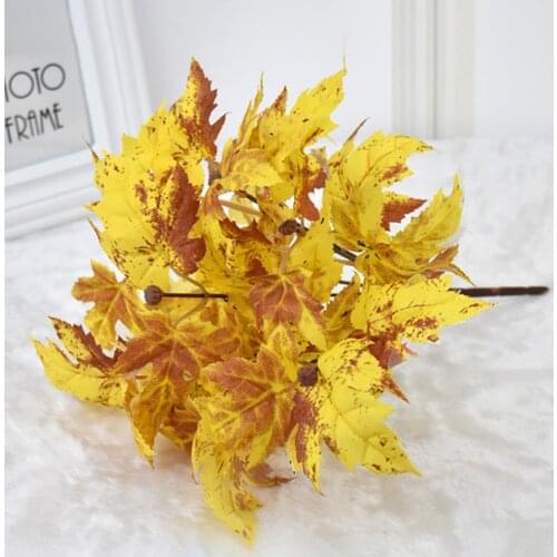 Artificial Maple Leaf Green Ivy Wreath Wedding Etiquette Decorations Thanksgiving Photo Props Decorate
