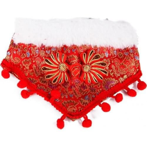 Exquisite Stylish Triangle Pet Dogs Cats Collar Kerchief Vintage Dogs Cats Bandana Adorable for Holiday