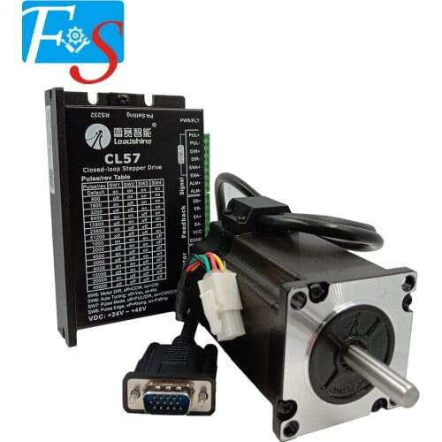 Leadshine 2 phase 2.3N.m 30mm shaft length closed loop stepper motor 57CME23-C-S30 + CL57 losed Loop Servo Driver
