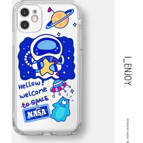 Official Original Transparent Soft Case for Apple iPhone 11 12 13 Pro MAX SE 2020 XR XS X 7 8 Plus Shockproof Cute Phone Cover