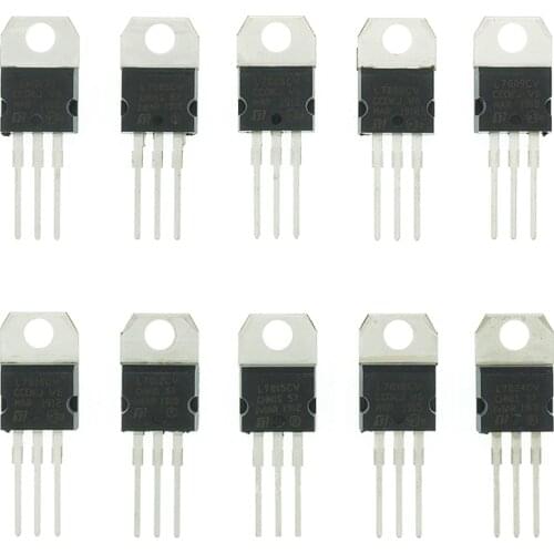 10PCS LM317T L7805 L7806 L7808 L7809 L7910 L7812 L7815 L7818 L7824 new and original IC Chipset TO-220 L7805CV