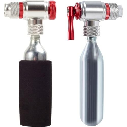 Road Bicycle CO2 Cylinder Pump Portable Gas Nozzle Fast Inflator Head Adapter Portable Waterproof Cycling Elements