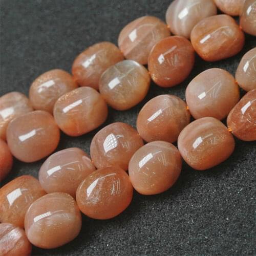 Natural Freeform Potato Orange Sunstone Beads For Jewelry Making Beads Bracelets For Women Gift 15'' DIY Beads Trinket