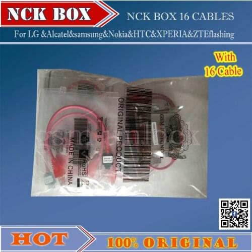 Nck pro box polyfunctional phone servicing tool for Alcatel, Sam and software repair unlocking pack with full set 16cables