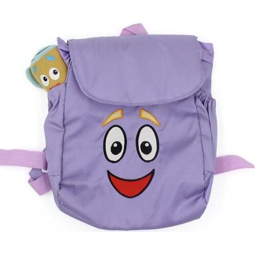 New Dora Explorer Backpack Rescue Bag with Map Figure Toys Kid School Bag