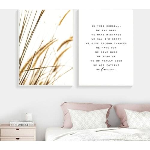 Poster print family rules wall art nordic minimalism house wall decoration pastel colors canvas painting home decorationposters