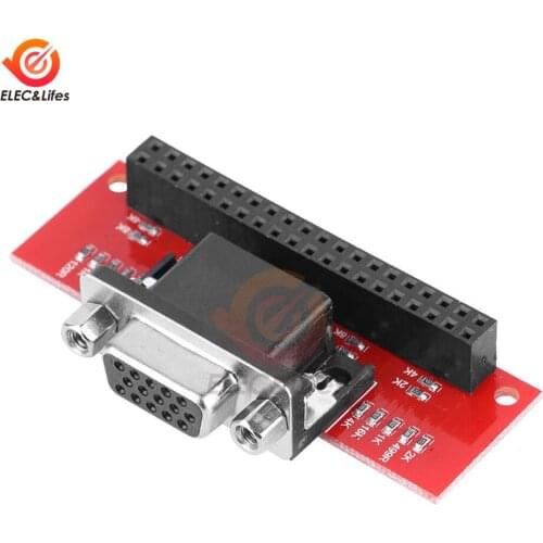 VGA666 VGA 666 Adapter Board DPI dtoverlays Module For Raspberry Pi 3B 2B B+ A