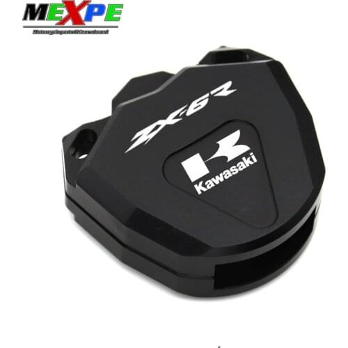 Suitable for Kawasaki motorcycle ZX-6R 636 CNC aluminum alloy key shell original key decoration product zx-6r 2010- 2016 2017