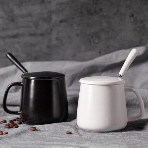 Simple Fashion Coffee Cup Ceramic Cup Mug Solid Color Cup Water Cup Couples Cups Couple Cups Custom Logo