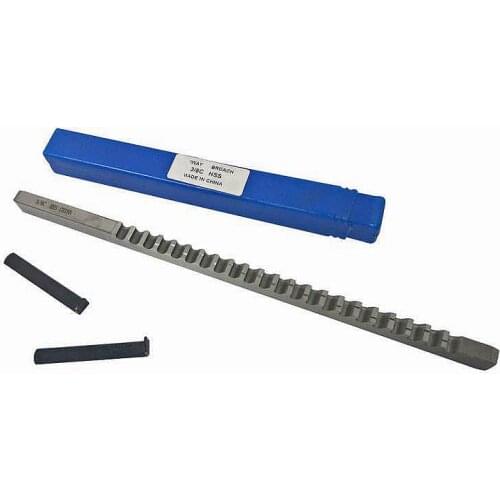 HSS Broach 3/8 C Push-Type Keyway Broach Inch Size Broach Cutting for CNC Machine Tools with Shims