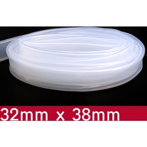 Transparent Flexible Silicone Tube ID 32mm x 38mm OD Food Grade Non-toxic Drink Water Rubber Hose Milk Beer Soft Pipe Connect