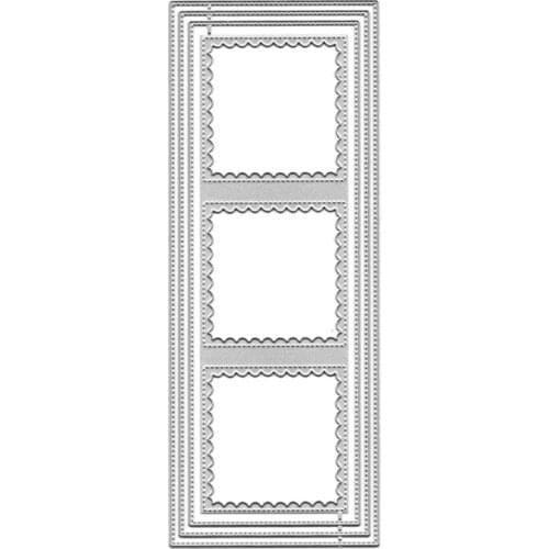 Border Background Metal Cutting Dies Stencil DIY Scrapbooking Album Paper Card Template Mold Embossing Craft Decoration