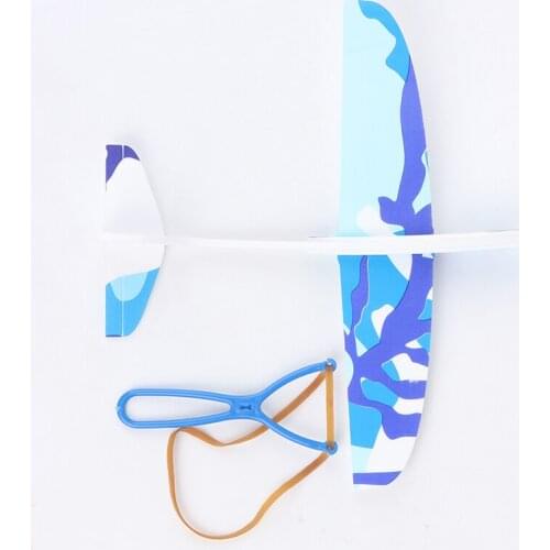 Aircraft DIY Foam Glider Slingshot Airplane Model Toys For Children Boys Outdoor Interactive Game Assembled Toys Gift
