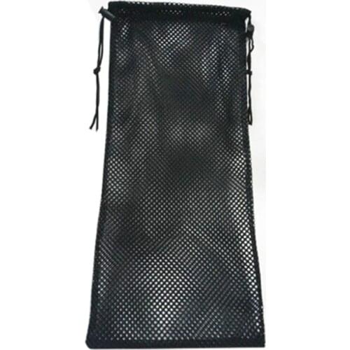 Outdoor Mesh Pouch Drawstring Bag Nylon Breathable Storage Sack Diving Snorkeling Fins Footwear Device Organization Accessories
