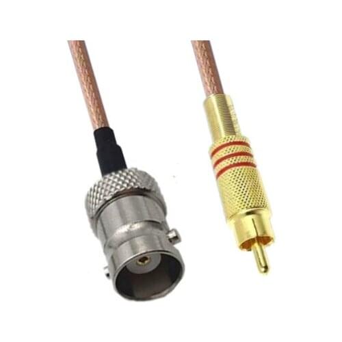 BNC Female To RCA Male RF Pigtail Jumper Cable RG316