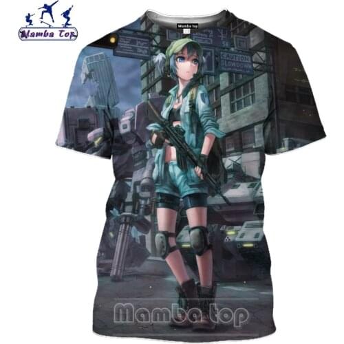 Mamba top 3D Anime Touhou Project T Shirt Hentai Vampire Girl Flandre Scarlet Japan Mens T-shirts Senpai Funny Women Men Tshirt