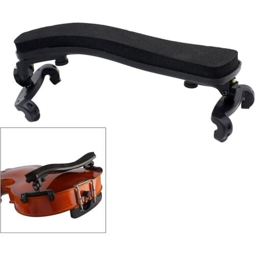 Universal Adjustable Type Violin Shoulder Rest Plastic EVA Padded for 3/4 & 4/4 Fiddle Violin