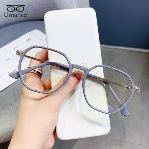 Vintage Ultralight TR90 Anti Blue Light Glasses For Women Men Oversized Computer Flat Mirror Optical Myopia Eyeglasses Frame